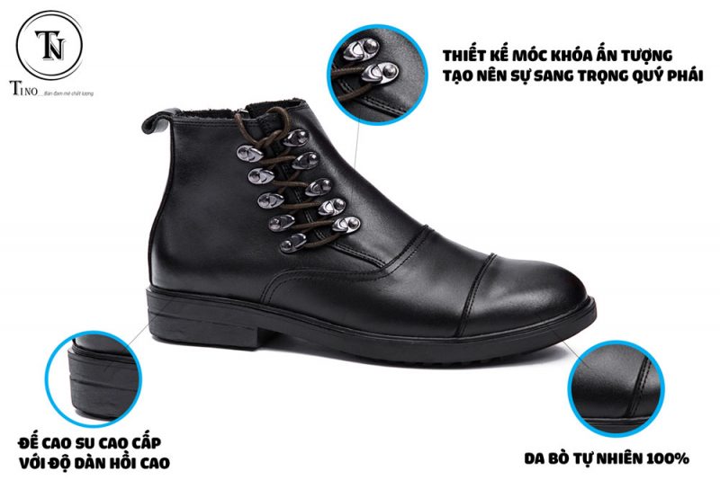 Boots nam cao cổ thời trang GC12 - Hoàng tử thành Rome 3