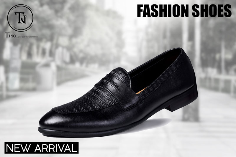 Giày lười công sở da nam dập vân CS13 1 Giày lười công sở da nam dập vân CS13 1