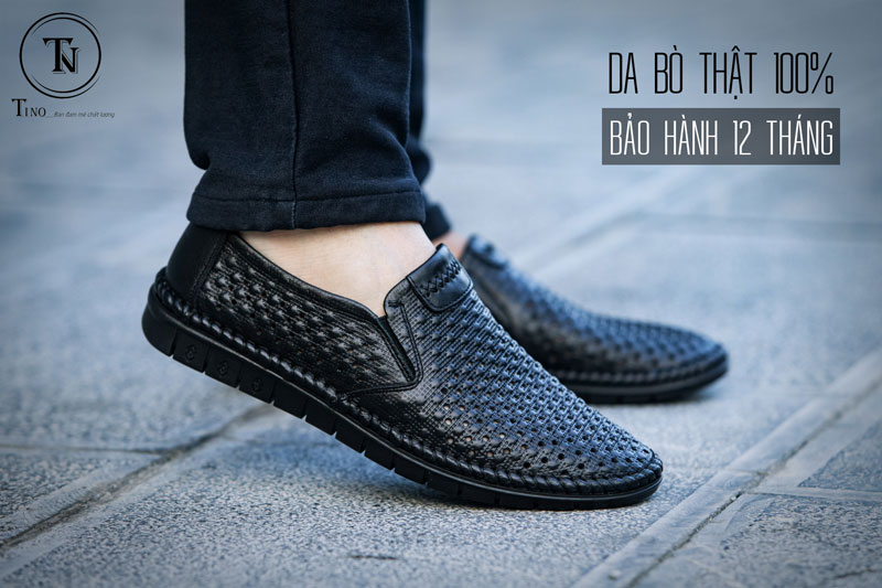Giày lười đục lỗ dập nổi 3D chấm bi GL112 3 Giày lười đục lỗ dập nổi 3D chấm bi GL112 3