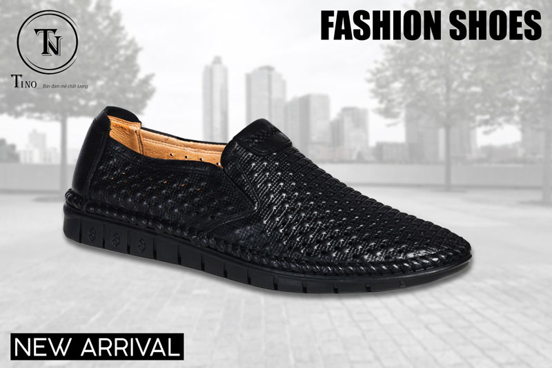 Giày lười đục lỗ dập nổi 3D chấm bi GL112 1 Giày lười đục lỗ dập nổi 3D chấm bi GL112 1