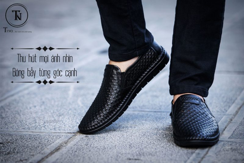 Giày lười đục lỗ dập nổi 3D chấm bi GL112 5 Giày lười đục lỗ dập nổi 3D chấm bi GL112 5