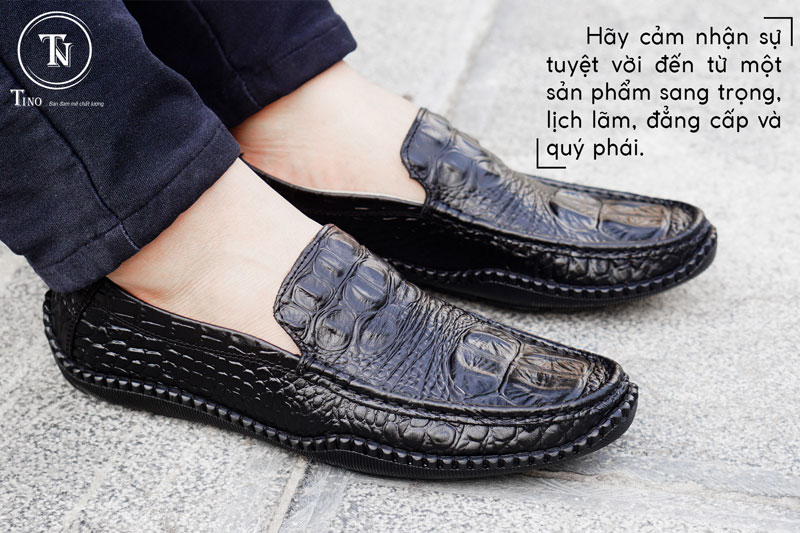Giày lười nam da cá sấu GL61 phiên bản 2018 5 Giày lười nam da cá sấu GL61 phiên bản 2018 5