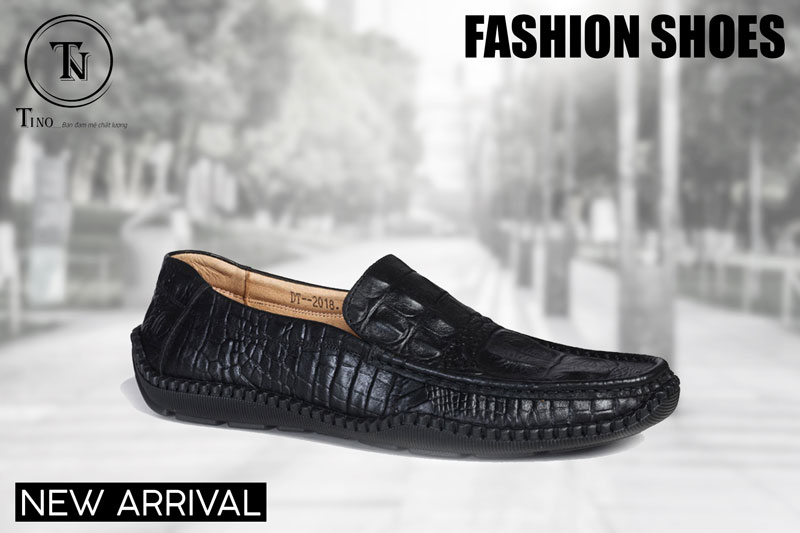 Giày lười nam da cá sấu GL61 phiên bản 2018 Giày lười nam da cá sấu GL61 phiên bản 2018 1