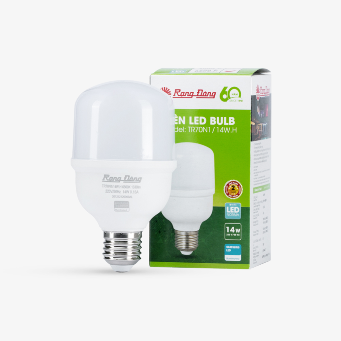 Ảnh Bóng đèn LED Búp 14W TR70N1/14W Rạng Đông 1