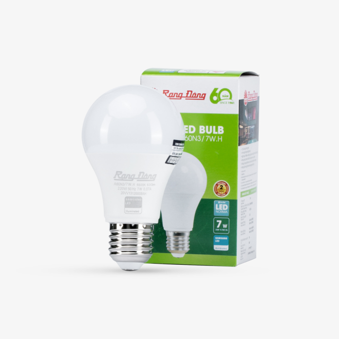 Ảnh Bóng đèn LED Búp 7W A60N3/7W Rạng Đông 1