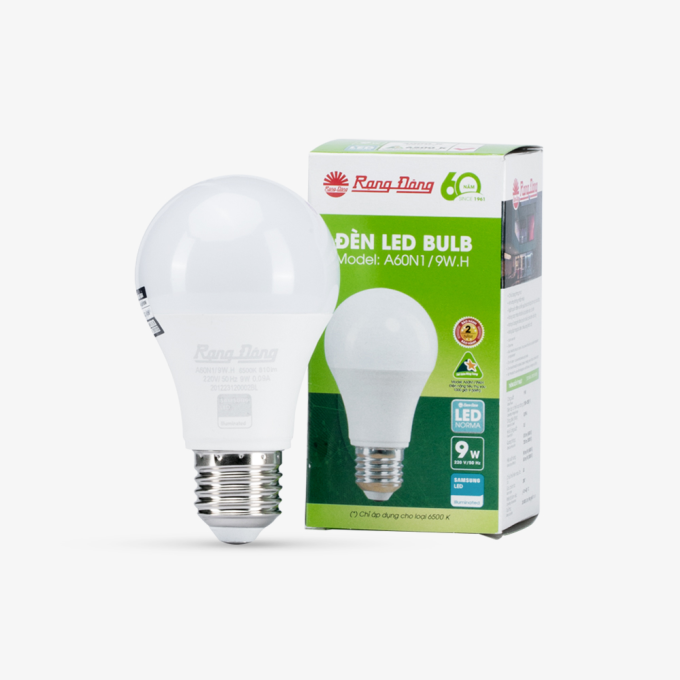 Ảnh Bóng đèn LED Búp 9W A60N1/9W Rạng Đông 1