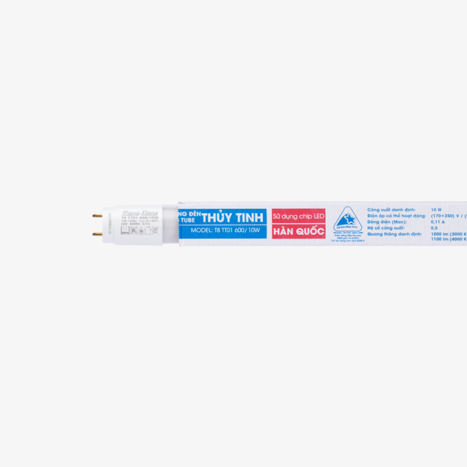 Ảnh Bóng đèn LED Tuýp T8 06.m 10W thủy tinh Rạng Đông 1