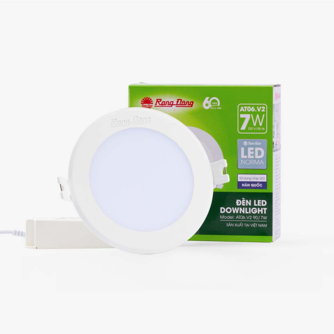 Ảnh Đèn LED âm trần 7W AT06L 90/7W Rạng Đông 1