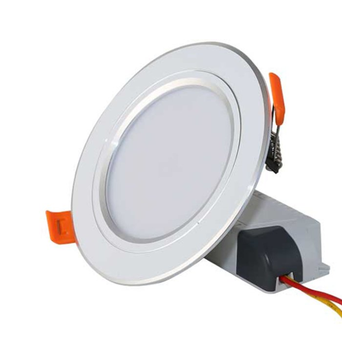 Ảnh Đèn LED âm trần Downlight viền bạc 9W AT10 110/9W 1