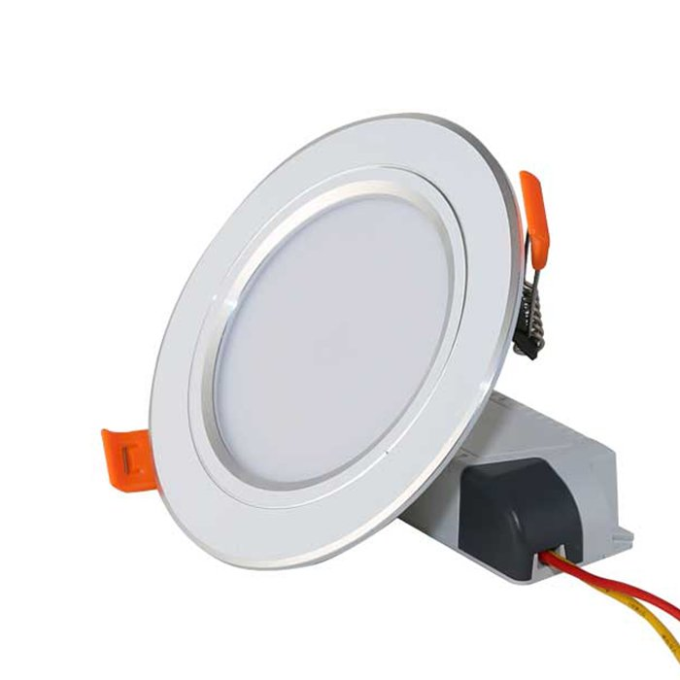Ảnh Đèn LED âm trần Downlight viền bạc 7W AT10 90/7 1
