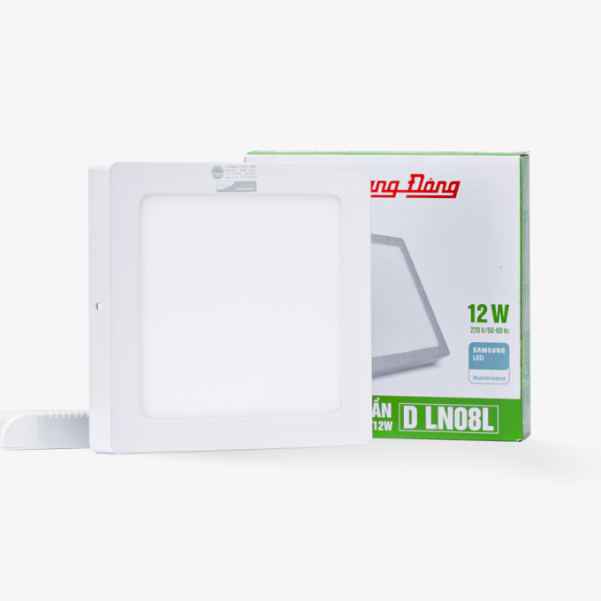Ảnh Đèn LED Ốp trần 12W LN08 17×17/12W Rạng Đông 1
