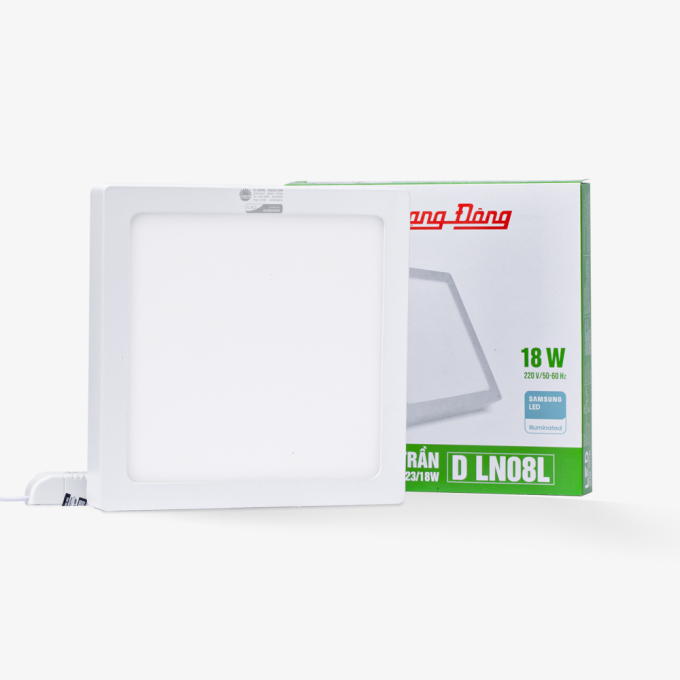 Ảnh Đèn LED Ốp trần 18W LN08 23×23/18W Rạng Đông 1