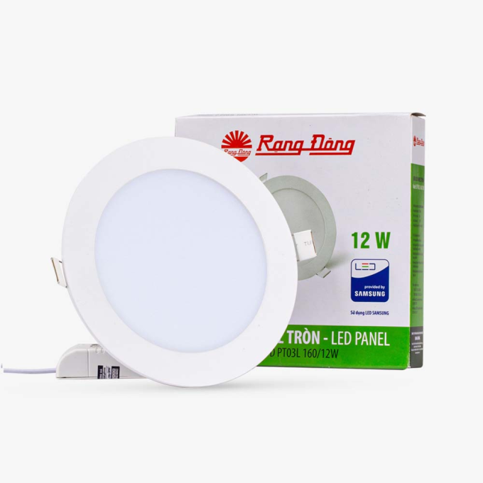 Ảnh Đèn LED Panel tròn 12W Rạng Đông PT03 160/12 1