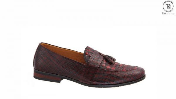 Ảnh Giày lười da nam vân gỗ GL63.1 1