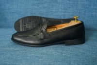 Giày lười nam da bò trơn nơ cách điệu GL38 1