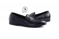 Giày lười công sở da nam dập vân CS13 1