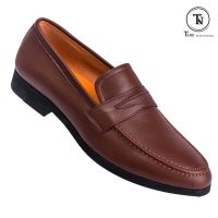Giày lười da nam công sở GL62 nâu