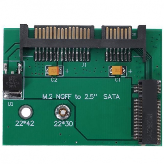 Ảnh Adapter chuyển SSD M2 SATA 2242 sang 2.5 inch kích cỡ nhỏ (2.5 inch mini size) 1