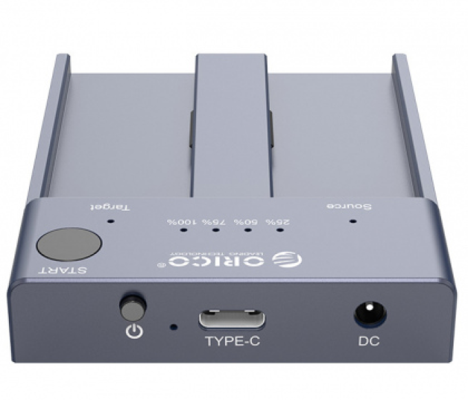 Ảnh Dock ổ cứng Orico M2P2C3C - M2 NVMe (Cắm 2 SSD NVMe cùng lúc và Clone dữ liệu) 1