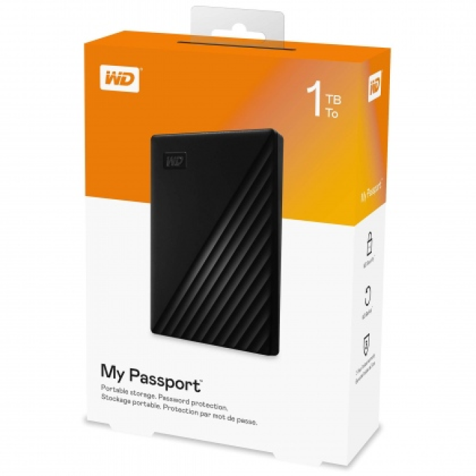Ảnh Ổ cứng di động HDD Portable 1TB WD My Passport (Bản mới nhất - Siêu mỏng - Màu đen) 1