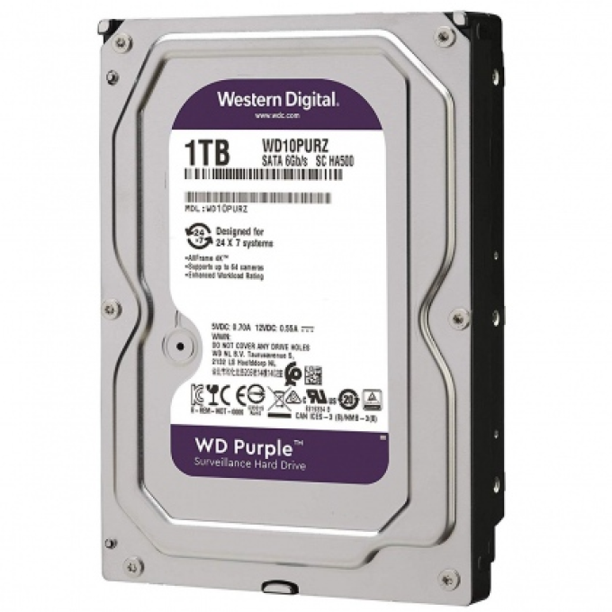 Ảnh Ổ cứng HDD Desktop 1TB Western Digital WD Purple (Chuyên Camera) 1
