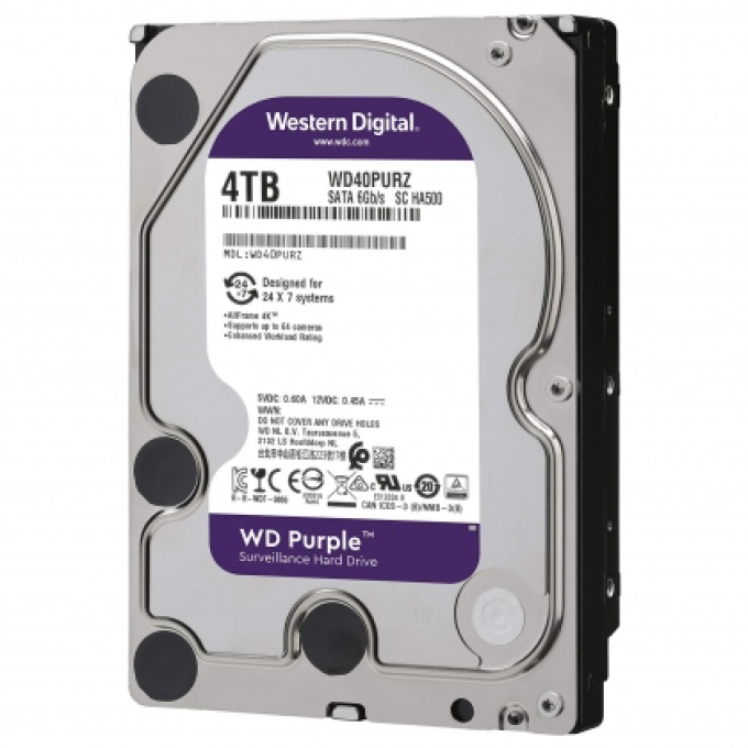 Ảnh Ổ cứng HDD Desktop 4TB Western Digital WD Purple (Chuyên Camera) 1