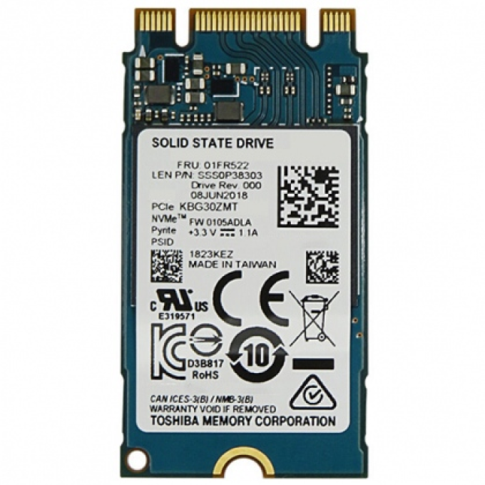 Ảnh Ổ cứng SSD M2-PCIe 1TB Toshiba BG4 2242 NVMe 1