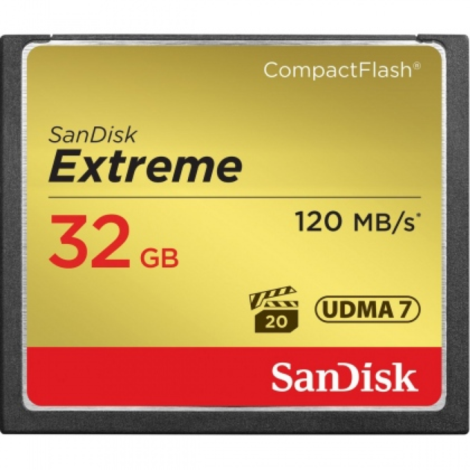 Ảnh Thẻ nhớ 32GB CompactFlash SanDisk Extreme 800X 120/60 MBs 1