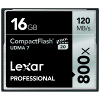 Ảnh Thẻ nhớ 16GB CompactFlash Lexar Professional 800X 120/60 MBs 0