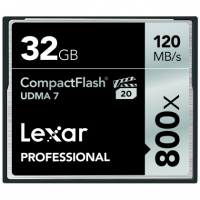 Ảnh Thẻ nhớ 32GB CompactFlash Lexar Professional 800X 120/75 MBs 0
