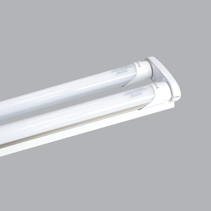 Ảnh Bộ Máng Đèn Batten Led Tube Siêu Mỏng Nhôm T8 Bóng Đôi MPE 60cm 1