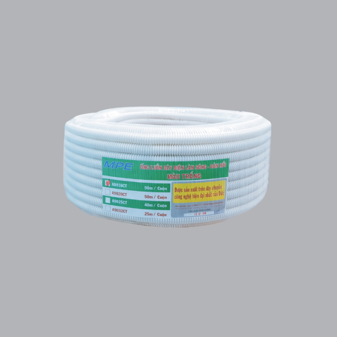 Ảnh Ống luồn đàn hồi màu trắng Ø16 A9016 CT 1